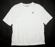 SERGIO TACCHINI_Cudna BLUZKA_T-shirt biała logowana bawełna Jedyna_XXL