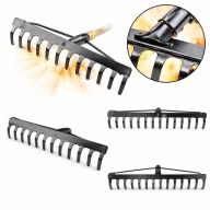 GRABIE METALOWE DO OGRODU 18 ZĘBÓW MOCNE MAAN BEZ TRZONU PROFI 48 x 8 cm