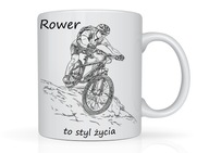 Kubek z nadrukiem dla rowerzysty rower na prezent do kawy