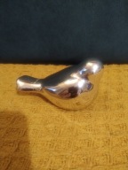 Mały gładki gołąbek w srebrnym kolorze