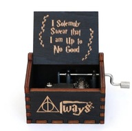 Pozytywka ręczna Harry Potter drewniana zabawka Hermiona Ron Dumbledor