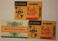 ETYKIETA - SER TOPIONY - ZESTAW 3 ETYKIETEK NA SERKI TOPIONE