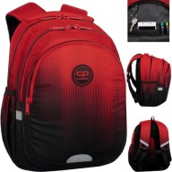 PLECAK SZKOLNY TORNISTER GRADIENT CZARNY CZERWONY DLA KLAS 1-3 CP