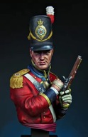 Żywica popiersie oficer- Coldstream Guards - Waterloo 1815 1/10