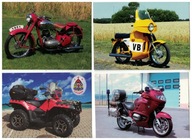9-HT10-Czeskie pocztówki- Motocykle Java, Quady
