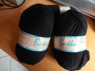 WŁÓCZKA CZARNA TRZY MOTKI