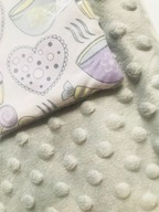 Kocyk dwustronny do wózka minky minki 70x80 cm