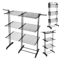 SUSZARKA NA PRANIE UBRANIA BIELIZNE BUTY DUŻA REGULACJA SZEROKOŚCI OGRODOWA