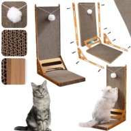 KARTONOWY DRAPAK DLA KOTA WIEŻA Z PIŁKĄ ZABAWKA KOCIMIĘTKA