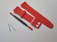 Nowy pasek Swatch 19mm silikon Czewrony TELESKOPY!