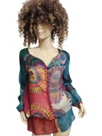 BLUZKA szyfonowa kolorowa 36/38