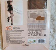 RAJSTOPY 40 DEN S/M IMITUJĄCE ZAKOLANÓWKI NATUREL beżowe odcień skóry