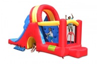 Dmuchana olbrzymia podwójna zjeżdżalnia Happy Hop - Zamek 4w1 dmuchaniec FV