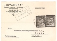 POZNAŃ -"JUTAHURT" -ROMAŃSKI,GRYMAJZEN i MATUSZEWSKI -karta-1935 rok