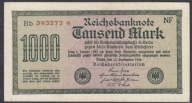 Niemcy 1000 Marek 1922 Rosenberg 75i Zw. Maander