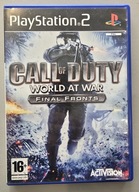 CALL OF DUTY WORLD AT WAR FINAL FRONTS PlayStation 2 (PS2) pudełkowa
