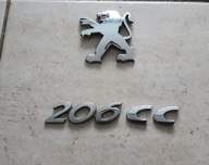 Emblemat Peugeot 206 cc LOGO NAPIS KLAPY