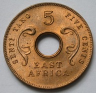 Afryka Wschodnia 5 centów 1964 - stan menniczy