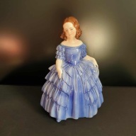 Katzhütte / Hertwig & Co |Porcelanowa dama w niebieskiej sukni