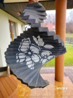 Świderek kręciołek wiatrak 40cm antracyt grafit dzień babci dziadka prezent