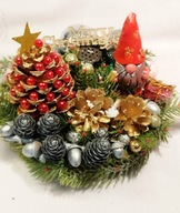 Stroik Świeca Skrzat - krasnal dekoracja stołu Prezent Boże Narodzenie