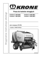 Krone FORTIMA F1250...V1800 MC - instrukcja obsługi pras do balotów PL