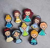 Przypinki gumowe do butów typu crocs księżniczki