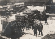 404N ŻOŁNIERZE SANITARIUSZE WOZY AMBULANS ZIMA GALICJA CESARSTWO NIEMCY