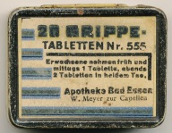 Apteka Bad Essen puszka do tabletek wym.55 X 42 X 15 mm.