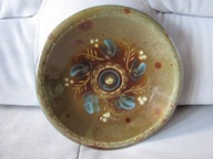 DUŻY TALERZ CERAMIKA WZÓR WILEŃSKI SP. ARTYSTÓW PLASTYKÓW RZUT TORUŃ