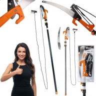 PIŁA RĘCZNA Z SEKATOREM DO DREWNA DO GAŁĘZI OGRODOWA TELESKOPOWA 3,75M