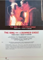 PIERŚCIONEK Z ORŁEM W KORONIE Wajda ulotka filmowa WAGNER