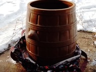 Kamionkowa beczka z PRL - Bolesławieckie Zakłady Ceramiczne - 35 ltr .