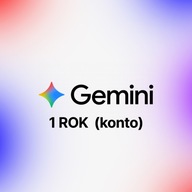 GOOGLE GEMINI AI | 1 ROK | KONTO
