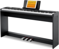 x1 Fortepian ze stojakiem Donner DEP-08 pianino elektroniczne 88 klawiszy