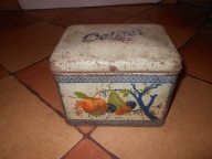 STARA PUSZKA BLASZANA DR OETKER