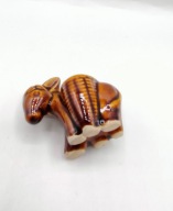 OSIOŁ osiołek z koszami z ceramiki STARODAWNY