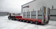 MAX Trailer 6 osiowe semi, rozciagana, najazdy hydrauliczne