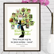 Pamiątka na Dzień Nauczyciela koniec szkoły zdjęcia plakat PDF A5 A4 A3