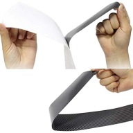 NAKLEJKI NAKŁADKI OCHRONNE NA PROGI SAMOCHODU FOLIA ZESTAW 4 SZT CARBON