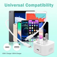 Szybka ładowarka 20W do iPhone'a z kablem - 2 Pak