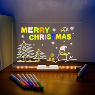 Podświetlana TABLICA Do RYSOWANIA LED PISANIA WIELOKROTNEGO UŻYTKU ŚWIETLNA