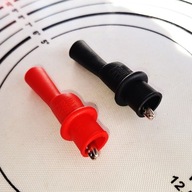 Zacisk krokodylkowy izolowany 10A 1000V - Krokodylki / Żabki - kpl. - 2 szt