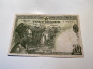 Kongo Belgijskie - 20 franków - 1953