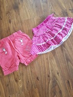 Zestaw spódniczka+ spodenki krótkie 86cm