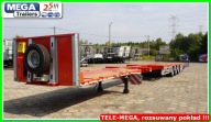 Naczepa TELESKOPOWA platforma, ciągnik MEGA, dł. .21,100 mm, H=810 mm, BPW!