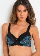 Śliczny markowy biustonosz BPC BONPRIX 100C granat