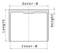 Popychacze zaworowe Kolbenschmidt 50007545 zestaw 8 szt DACIA OPEL RENAULT