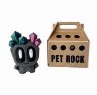 Wielokolorowy Kryształowy Skalniak (PET ROCK) + PUDEŁKO, druk 3d