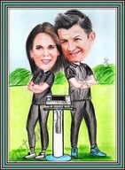 Karykatura portret ze zdjęcia na prezent wykonany ołówkiem